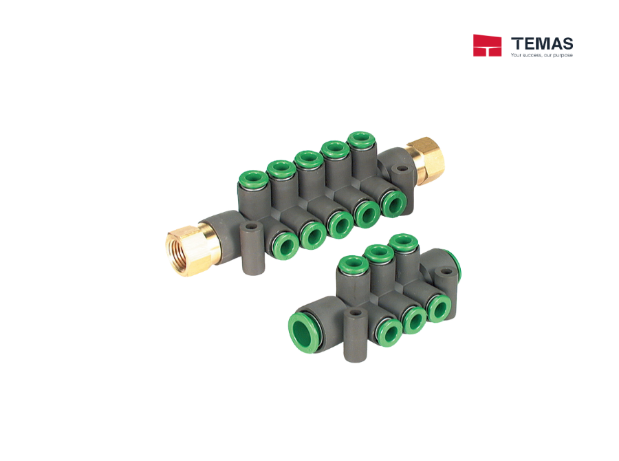 FR ONE-TOUCH FITTINGS MANIFOLD SMC KRM